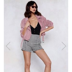 Nasty Gal Gingham Shorts
